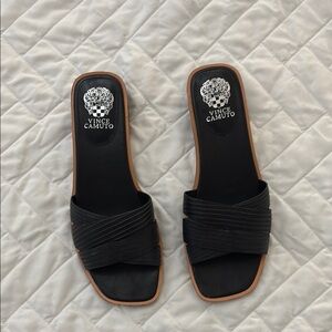 Vince Camuto Black Women's Slide Sandals